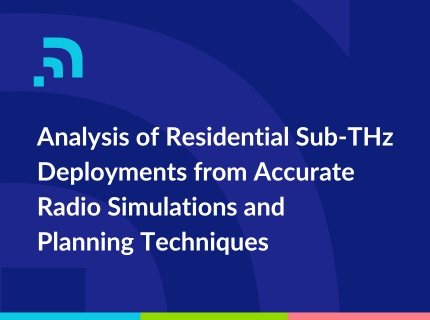 Analysis of Residential Sub-THz Deployments from Accurate Radio Simulations and Planning Techniques