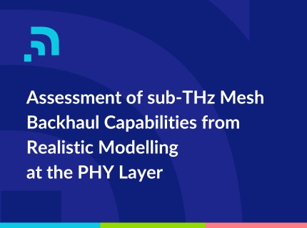 Assessment of sub-THz Mesh Backhaul Capabilities from Realistic Modelling at the PHY Layer